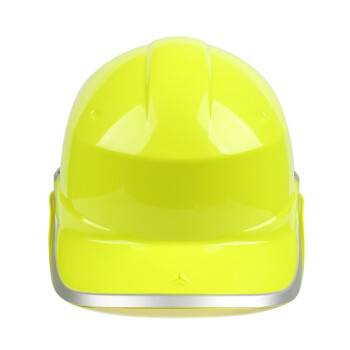 代尔塔102018国标加厚白色安全帽工地施工领导国标建筑工程男头盔 黄色