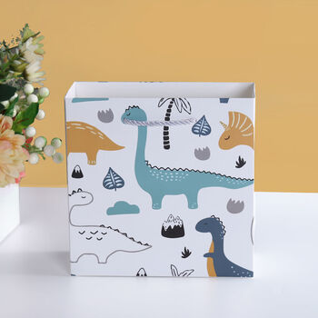 袋ins简约礼品袋生日手提袋韩版伴手礼袋包装袋纸袋礼物盒子 白色恐龙