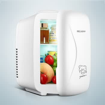 美菱(meiling)迷你小型车载冰箱学生寝室宿舍租房用冰箱 4l经典白(带