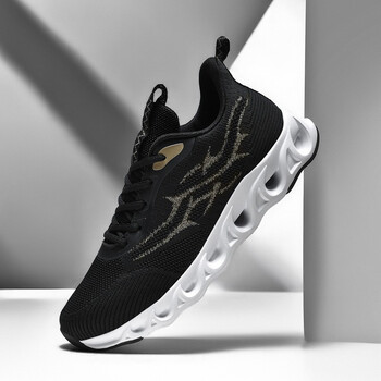 邦特男鞋夏季新款网面运动鞋男时尚潮流透气跑步休闲鞋网鞋 668黑色