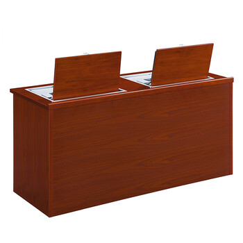 思进 多功能嵌入式隐藏式电脑桌 办公桌会议显示器翻转桌  1.