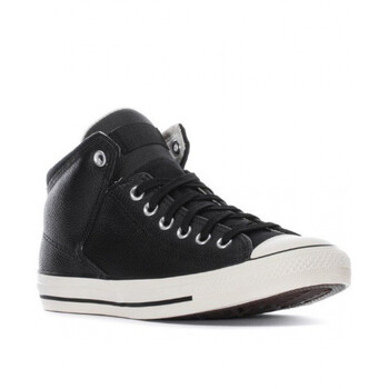 converse/匡威男鞋高帮鞋真皮系带板鞋休闲鞋百搭街头 black-high