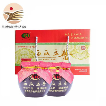 SH河南特产SH西瓜酱豆220g*2瓶礼盒舌尖上的中国