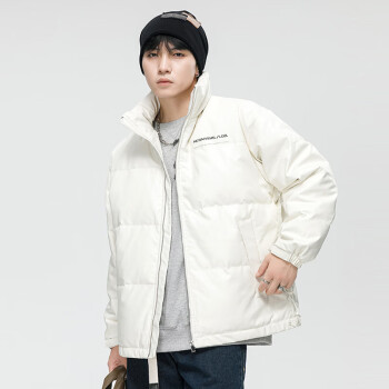 鸭绒外套612-米白色m>杰克·琼斯(jack&jones)男士羽绒服冬季90绒潮牌