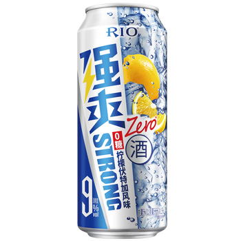 锐澳rio预调鸡尾酒强爽9度零糖zero500ml罐装柠檬伏特加风味1