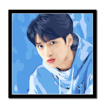 tnt时代少年团人物diy数字油画手绘填色减压装饰挂画 严浩翔 b033