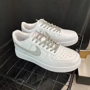 一号莆田青花瓷热感应光变男女板鞋紫外线变色低帮运nike 空军白灰