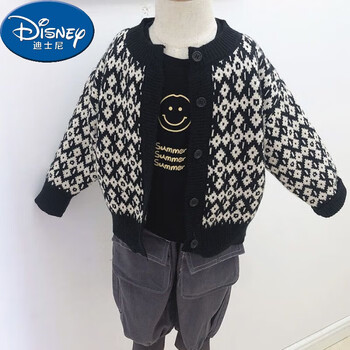 迪士尼儿童毛衣男童针织衫外套春秋款男孩开衫小童上衣婴儿洋气宝宝