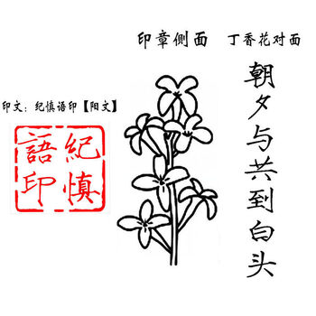 丁汉白碎玉投珠周边玫瑰纪慎语印章二次元耽美艺术名字刻字双侧面款