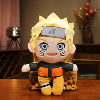 乐加酷火影忍者玩偶公仔旋涡鸣人毛绒娃娃男孩玩具送男生生日礼物