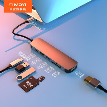 īһMOYi Type-CչͨM1ƻʼǱתMacbookչHDMIͶ 61HDMIUSB*2PDSD/TF