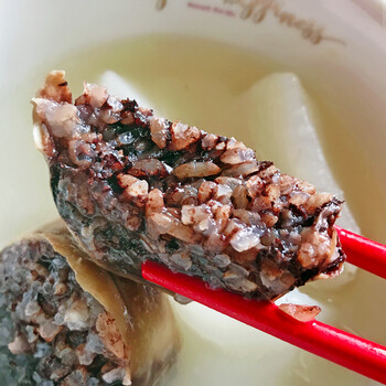 5折闽南特产小吃猪血米肠血灌粑血灌肠猪大肠包猪血糯米猪血肠500g