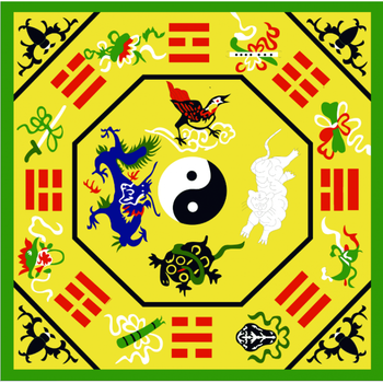 熊诺茗道教罡毯八卦太极金木水火踏罡步斗毯道士做法天罡七星歩地毯