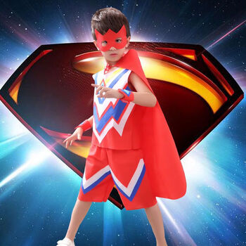 儿童环保创意服装环保时装秀环保服男童六一环保服装儿童走秀男奥特曼