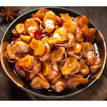 香辣鲍螺肉麻辣香螺爆螺小海鲜熟食即食袋装老婆脚海螺网红猫眼螺香辣