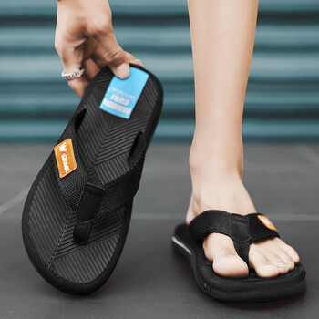 宛杉奕国潮新款外穿拖鞋男士人字拖男夏季防滑软底潮流时尚凉拖鞋男