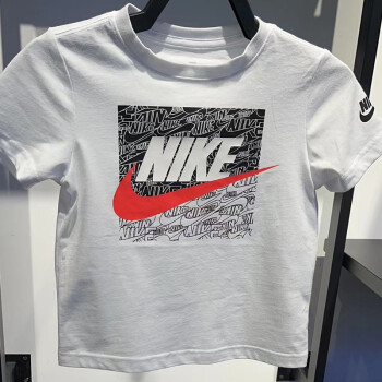 nike耐克童裝22春新品男童個性logo印花純棉短袖t恤ny2212022ps001