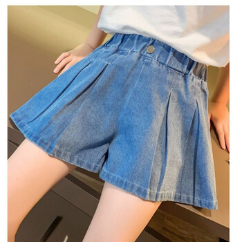 宝妈女童夏季裤子适合3-14岁小女孩夏天穿的薄款宽松洋气休闲牛仔短裤