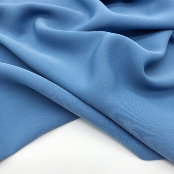 斜纹连衣裙西装衬衣阔腿裤服装抗皱长丝布料雾蓝色半米价不支持退换货