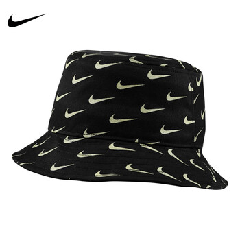 耐克nike运动帽渔夫帽男女遮阳帽运动休闲旅行潮流帽子dc4054010黑色