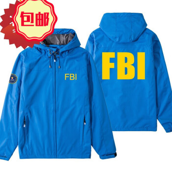 fbi美国联邦调查局特工电影周边开衫夹克男女外套连帽上衣服makeace