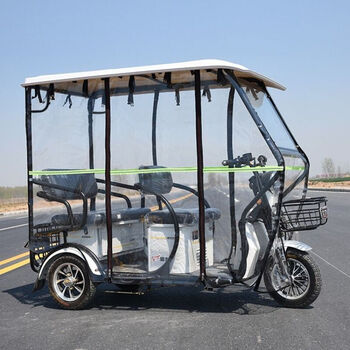 适用小型电动三轮车车棚折叠爱玛三轮车车棚全封闭老年休闲小巴士雨棚