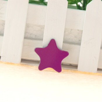 厂家DIY定制五角星磁贴 冰箱贴 白板磁贴l磁铁贴磁性黑板奖励磁贴 紫色 大