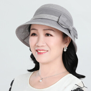温莱蔓莎 夏季凉帽中年妇女遮阳帽夏天妈妈太阳帽中老年人戴的防晒