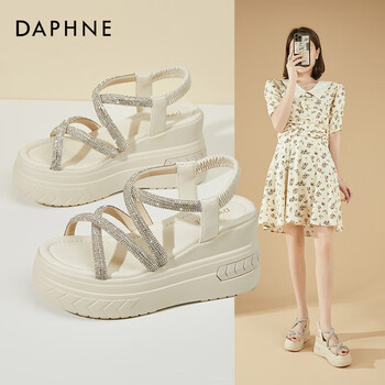 鞋一字扣带女鞋子 米色【跟高9cm】4623303078 34【图片 价格 品牌