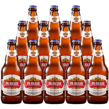 燕京啤酒 整箱啤酒 8度u8优爽小度特酿啤酒 500ml*12瓶【图片 价格