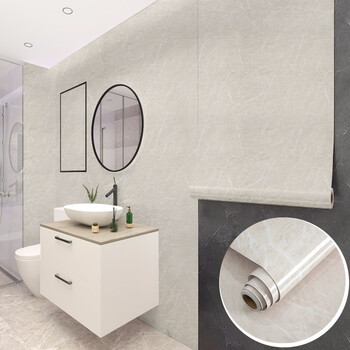 浴室瓷砖墙面翻新贴纸防水防潮大理石翻新贴台面自粘贴纸防潮贴墙面改造贴纸墙贴雅柏灰60 500cm 图片价格品牌报价 京东