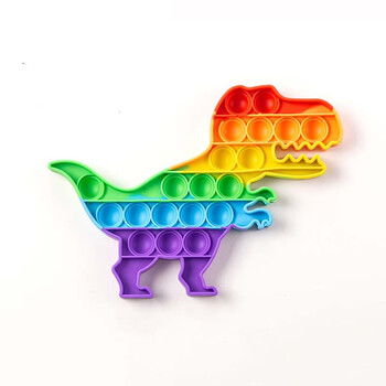 彩虹按按乐儿童宝宝减压小玩具婴儿捏捏乐男女孩网红解压神器恐龙升级