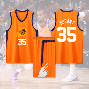 宾帛锦(binbojin)23赛季太阳杜兰特城市版球衣男女比赛训练定制篮球服