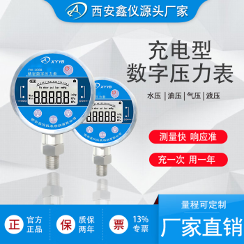 XINYIYB鑫仪充电型高精度数字压力表可充电精密耐震微压负压表智能0.05级 _100kpa_0kpa