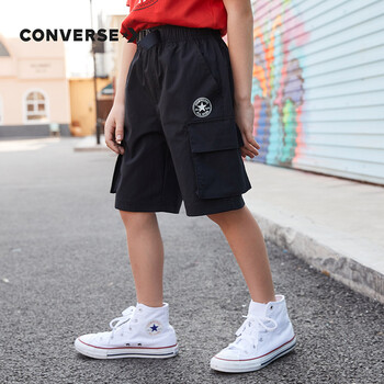 converse 匡威童装男童运动短裤夏季女童儿童透气舒适裤子大小婴童 正