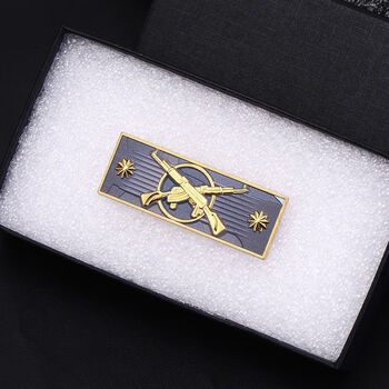 csgo周边徽章精英徽章礼盒装水平组徽章大地球徽章纪念品礼物 双ak