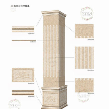 柱子瓷磚羅馬柱瓷磚鄉村外牆磚仿石材門柱磚家用門頭別墅大門柱子柱子