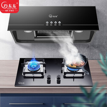 巧太太油烟机灶具套装中式家用欧式大吸力抽油烟机家用吸油烟机48kw