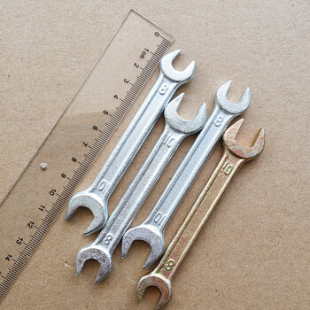 欧德斯派浇铸抛光螺纹钢扭矩扳手 镀锌双头延长杆扳手 16-18锻打镀锌