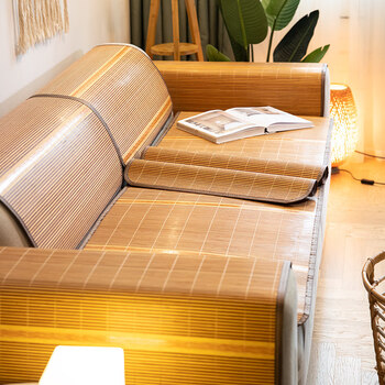 兰丽坊夏季沙发凉席垫竹席垫夏凉沙发席防滑夏天款客厅红木沙发中欧式