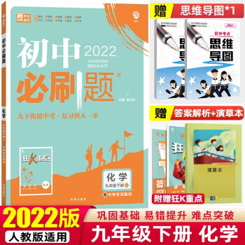 【九年级下册】2022初中必刷题专项训练初三教材课本同步练习册辅导书 理想树 化学 下册 人教版_初三学习资料