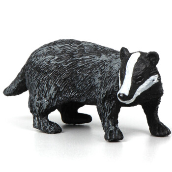 仿真动物模型儿童玩具摆件动物园认知小北极熊犀牛河马站獾