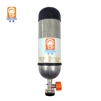 上海宝亚 KHF-30B7碳纤维气瓶6.8L（配压力表）正压式空气呼吸器复合专用气瓶 灰色 6.8L