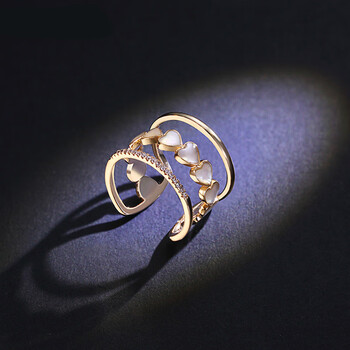 宽面戒指女饰品潮人食指开口指环时尚个性夸张装饰戒美号7内周长55mm