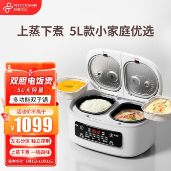 󲻿ɣFitcooker ˫緹һ˫˫ص緹ҵ緹5Lö๦ԤԼ Űס5L+˫