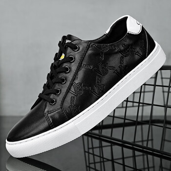 欧洲站美杜莎瓦萨琪鞋子男鞋潮牌小白鞋板鞋轻夏季透气鞋黑色42皮鞋码