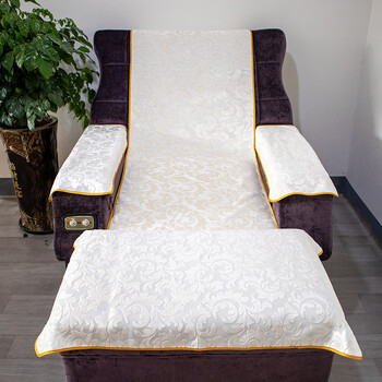 足浴店沙发巾定制高端足浴沙发巾两件套防滑沙发垫四件套定做按摩足疗