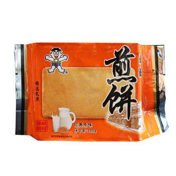 旺旺旺仔煎饼100g 鸡蛋煎饼铁板煎饼经典原味奶香饼干零食 经典原味