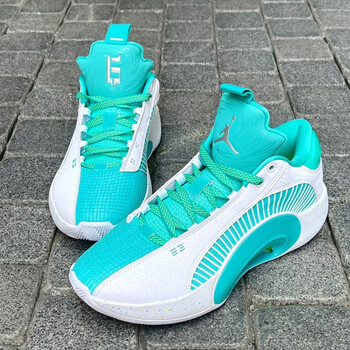 潮耐克男鞋nikeairjordan35中帮aj35郭艾伦气垫实战休闲运动鞋篮球鞋