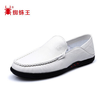 蜘蛛王spiderking皮鞋男商务休闲鞋懒人软底舒适驾车豆豆鞋乐福鞋男r